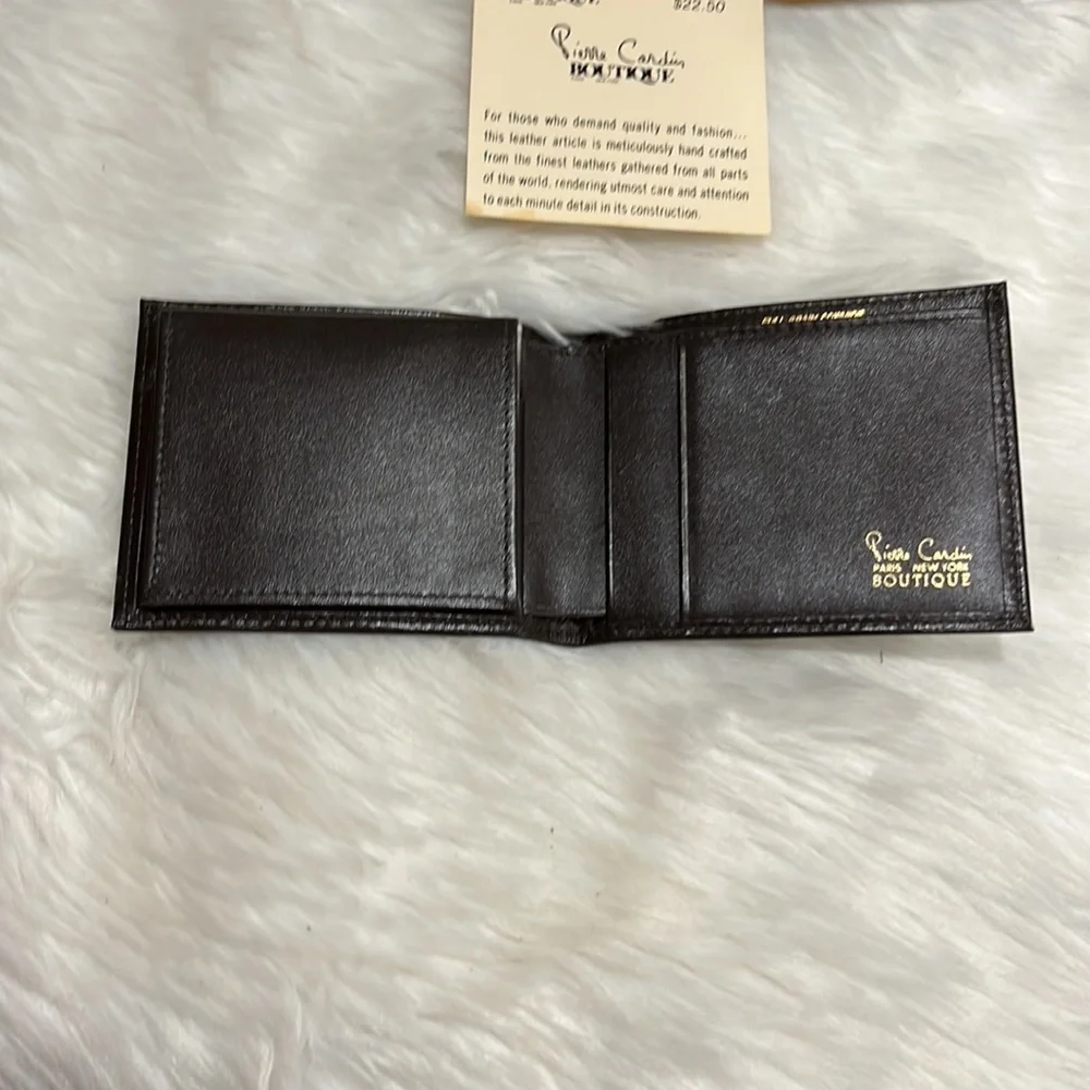 Pierre Cardin brown men's wallet and original box NWT